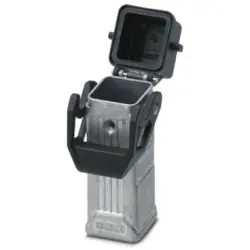 Grommet housing, size D7, die-cast aluminum, PG11, straight, longitudinal bow locking, IP66/IP67, 1419245