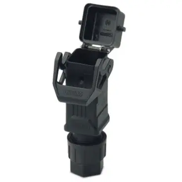 Grommet housing, size D7, PA, M20, straight, longitudinal bow locking, IP66, 1419263 - 1