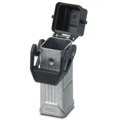 Grommet housing, size D7, die-cast aluminum, M20, straight, longitudinal bow locking, IP66/IP67, 1419246