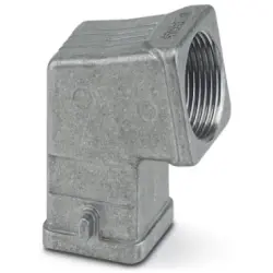 Grommet housing, size D7, die-cast aluminum, PG11, angled, longitudinal bow locking, IP66/IP67, 1419236