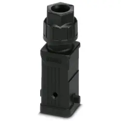 Grommet housing, size D7, PA, M20, straight, longitudinal bow locking, IP66, 1419255