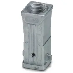 Grommet housing, size D7, die-cast aluminum, M25, straight, longitudinal bow locking, IP66/IP67, 1419231