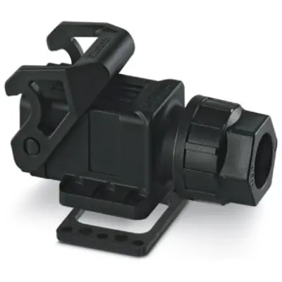 Surface mount housing, size D7, PA, M20, angled, longitudinal bow locking, IP66, 1419267 - 1