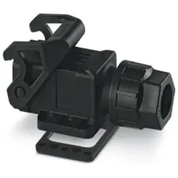 Surface mount housing, size D7, PA, M20, angled, longitudinal bow locking, IP66, 1419267