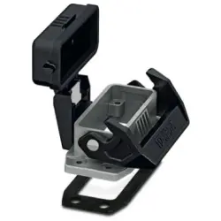 Surface mount housing, size D15, die-cast aluminum, longitudinal bow locking, IP66/IP67, 1424363