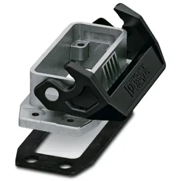 Surface mount housing, size D15, die-cast aluminum, longitudinal bow locking, IP66/IP67, 1424362 - 1