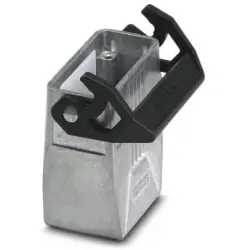 Grommet housing, size D15, die-cast aluminum, M25, straight, longitudinal bow locking, IP66/IP67, 1424361