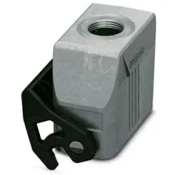 Grommet housing, size D15, die-cast aluminum, M20, straight, longitudinal bow locking, IP66/IP67, 1424359