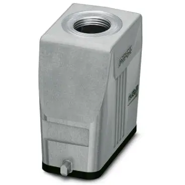 Grommet housing, size D15, die-cast aluminum, PG16, straight, longitudinal bow locking, IP66/IP67, 1424353 - 1