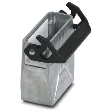 Grommet housing, size D25, die-cast aluminum, PG16, straight, longitudinal bow locking, IP66/IP67, 1424389 - 1