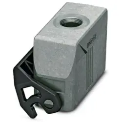 Grommet housing, size D25, die-cast aluminum, M20, straight, longitudinal bow locking, IP66/IP67, 1424386