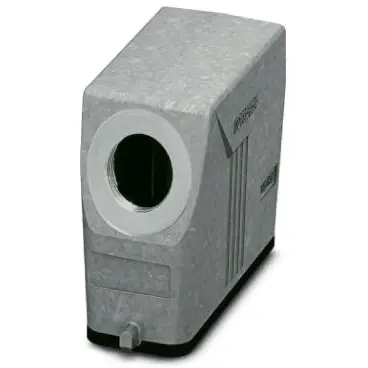Grommet housing, size D25, die-cast aluminum, M25, angled, longitudinal bow locking, IP66/IP67, 1424377 - 1