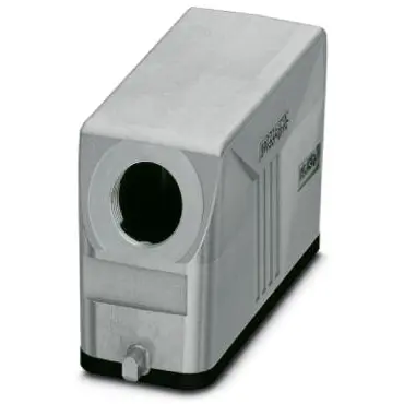 Grommet housing, size D25, die-cast aluminum, M20, angled, longitudinal bow locking, IP66/IP67, 1424376 - 1
