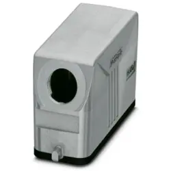 Grommet housing, size D25, die-cast aluminum, PG16, angled, longitudinal bow locking, IP66/IP67, 1424378