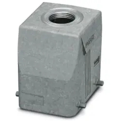 Grommet housing, size D50, die-cast aluminum, PG29, straight, cross bow locking, IP66/IP67, 1424411