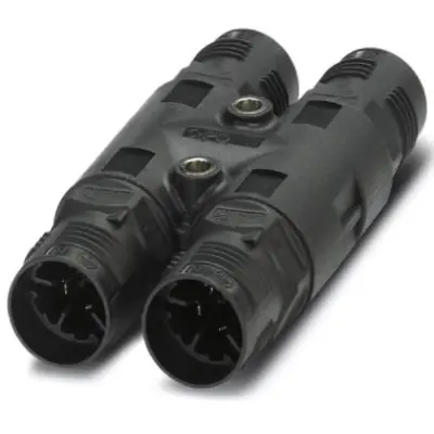 H-distributor, 4 pole, H shape, 1.0-2.5 mm², cable Ø 9 to 14 mm, IP66/IP68/IP69K, 1406370 - 1