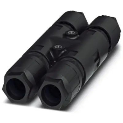H-distributor, 4 pole, H shape, 2.5-6.0 mm², cable Ø 9 to 14 mm, IP66/IP68/IP69K, 1411422 - 1