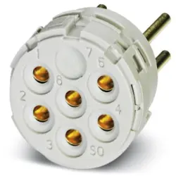 Contact insert for circular connector, 1596421