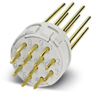 Contact insert for circular connector, 1597660 - 1