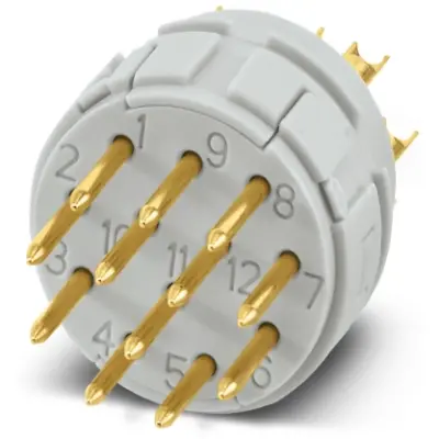 Contact insert for circular connector, 1597867 - 1