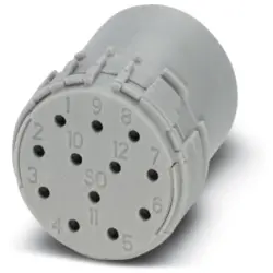 Contact insert for circular connector, 1599138