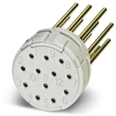 Contact insert for circular connector, 1599367 - 1