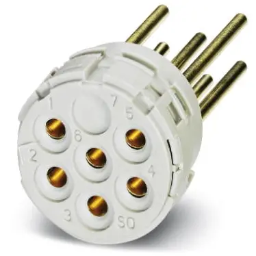 Contact insert for circular connector, 1602295 - 1