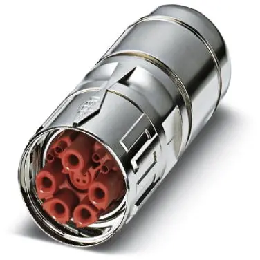 Jack, M40, 13 pole, crimp connection, SPEEDCON locking, straight, 1623330 - 1