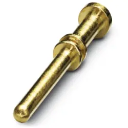 Pin contact, 0.75-1.5 mm², AWG 18-16, crimp connection, nickel-plated/gold-plated, 1607376