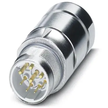 Plug, M23, 8 pole, crimp connection, SPEEDCON locking, straight, 1605575 - 1