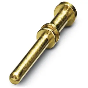 Pin contact, 0.25-1.0 mm², AWG 24-18, crimp connection, nickel-plated/gold-plated, 1605634 - 1