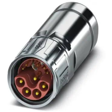 Plug, M23, 13 pole, crimp connection, SPEEDCON locking, straight, 1621529 - 1