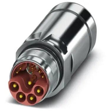 Plug, M23, 13 pole, crimp connection, SPEEDCON locking, straight, 1621549 - 1
