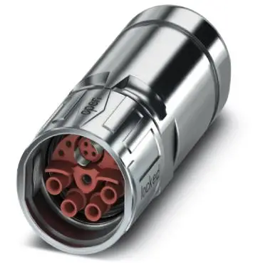 Jack, M23, 13 pole, crimp connection, SPEEDCON locking, straight, 1621524 - 1