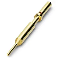 Pin contact, 0.34-0.5 mm², AWG 22-20, crimp connection, nickel-plated/gold-plated, 1607579