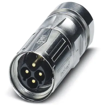 Plug, M17, 6 pole, crimp connection, SPEEDCON locking, straight, 1607700 - 1