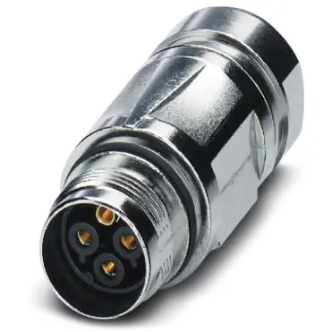 Jack, M17, 6 pole, crimp connection, SPEEDCON locking, straight, 1607723 - 1