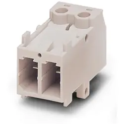 Pin contact insert, 2 pole, equipped, screw connection, 1853528