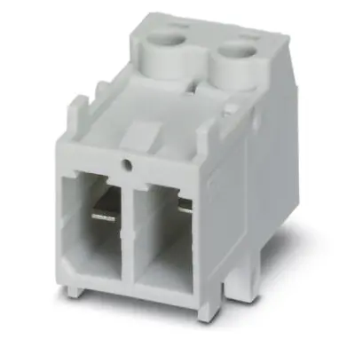 Pin contact insert, 2 pole, equipped, screw connection, with PE contact, 1583542 - 1