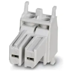 Socket contact insert, 2 pole, equipped, screw connection, with PE contact, 1583513