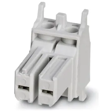 Socket contact insert, 2 pole, equipped, screw connection, with PE contact, 1583513 - 1