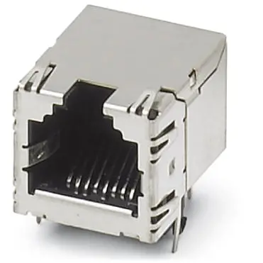 Socket, RJ45, 8 pole, 8P8C, Cat 6, solder connection, through hole, 1653087 - 1