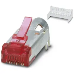 Plug, RJ45, 8 pole, 8P8C, Cat 6, IDC connection, 1652729