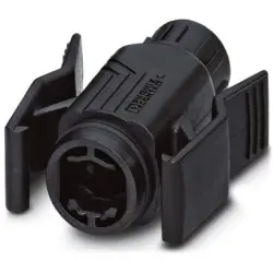Grommet housing, black, for RJ45 connector, 1658671