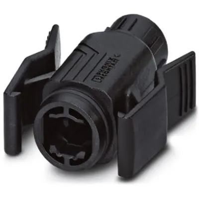 Grommet housing, black, for RJ45 connector, 1658671 - 1