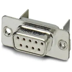 D-Sub socket, 9 pole, standard, equipped, angled, solder pin, 1654798
