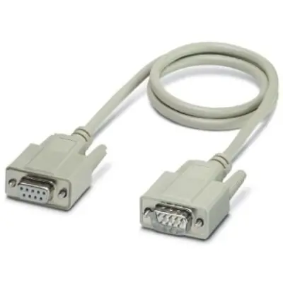 Extension cable, 2 m, D-Sub plug, 9 pole to D-Sub socket, 9 pole, 1656246 - 1