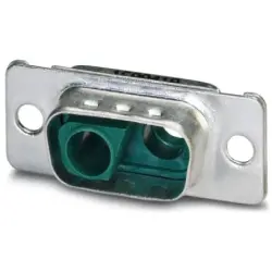 D-Sub plug, 2 pole, equipped, straight, solder pin, 1688418