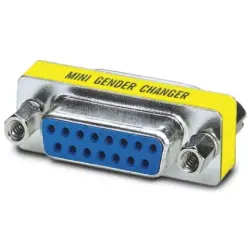 Gender changer, D-Sub socket, 15 pole to D-Sub socket, 15 pole, straight, 1652664