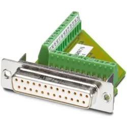 D-Sub socket, 25 pole, standard, straight, screw connection, 1689776